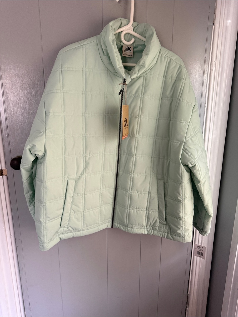 ZeroXposur Mint Green Quilted Jacket